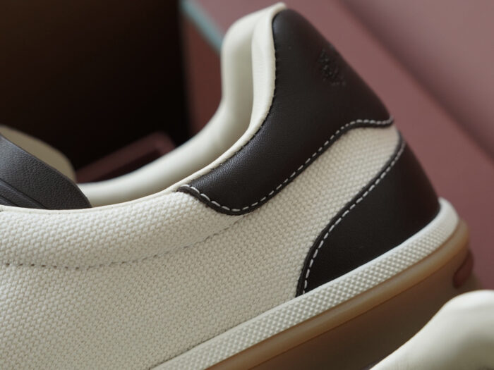 로로피아나 레더 트리밍 스니커즈 다크 브라운 남성용 레플리카 미러급 SA급 S급 고퀄리티 최상급 하이엔드 신발 [남성] 11