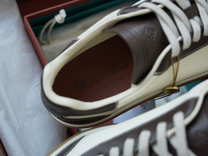 로로피아나 레더 트리밍 스니커즈 다크 브라운 남성용 레플리카 미러급 SA급 S급 고퀄리티 최상급 하이엔드 신발 [남성] 12