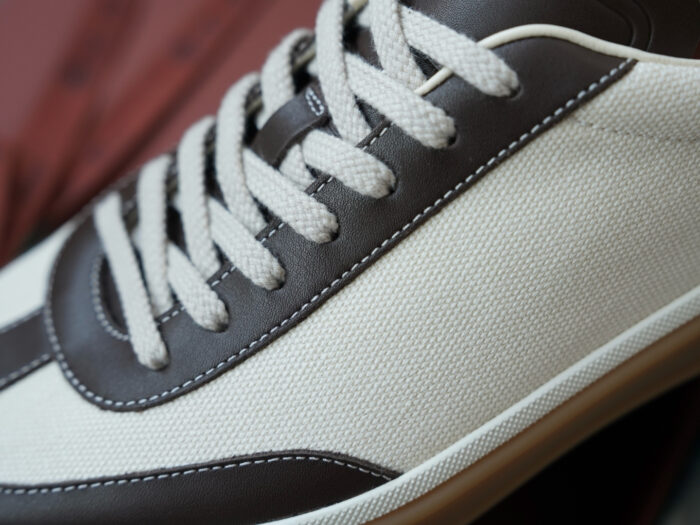 로로피아나 레더 트리밍 스니커즈 다크 브라운 남성용 레플리카 미러급 SA급 S급 고퀄리티 최상급 하이엔드 신발 [남성] 13