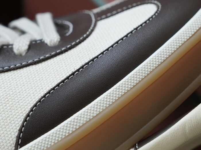 로로피아나 레더 트리밍 스니커즈 다크 브라운 남성용 레플리카 미러급 SA급 S급 고퀄리티 최상급 하이엔드 신발 [남성] 14