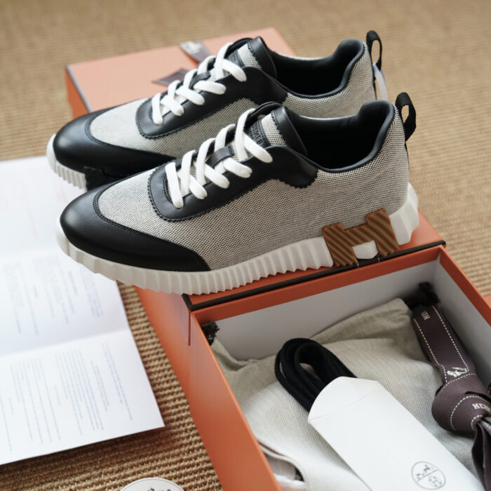 에르메스 바운싱 스니커즈 블랙 브라운 H 남성용 레플리카 미러급 SA급 S급 고퀄리티 최상급 하이엔드 신발 [남성] 3