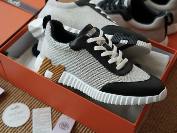 에르메스 바운싱 스니커즈 블랙 브라운 H 남성용 레플리카 미러급 SA급 S급 고퀄리티 최상급 하이엔드 신발 [남성] 5