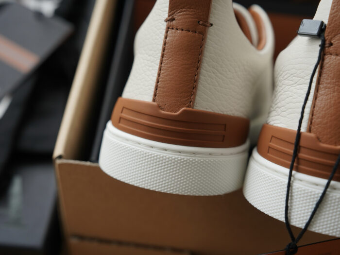 제냐 트리플 스티치 TM 스니커즈 화이트 브라운 남성용 레플리카 미러급 SA급 S급 고퀄리티 최상급 하이엔드 신발 [남성] 6