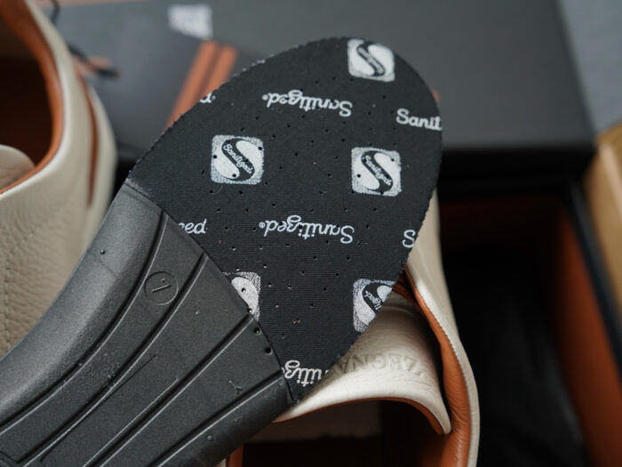 제냐 트리플 스티치 TM 스니커즈 화이트 브라운 남성용 레플리카 미러급 SA급 S급 고퀄리티 최상급 하이엔드 신발 [남성] 9