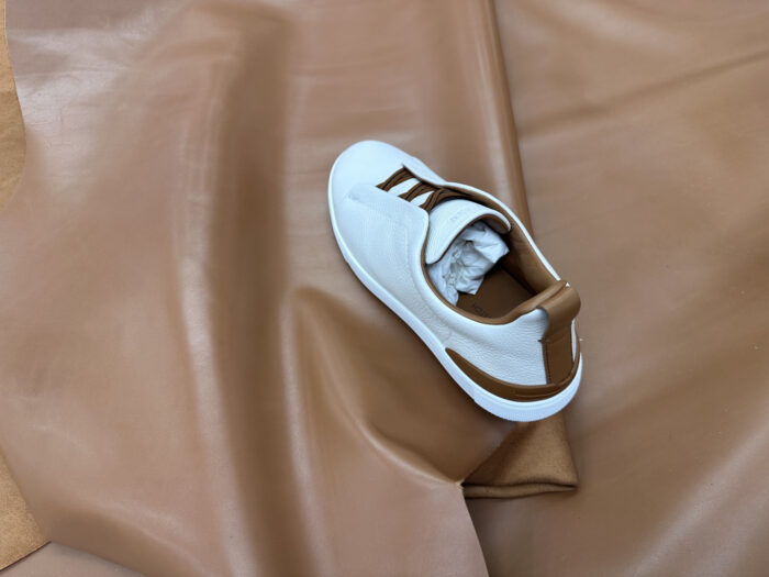 제냐 트리플 스티치 TM 스니커즈 화이트 브라운 남성용 레플리카 미러급 SA급 S급 고퀄리티 최상급 하이엔드 신발 [남성] 11