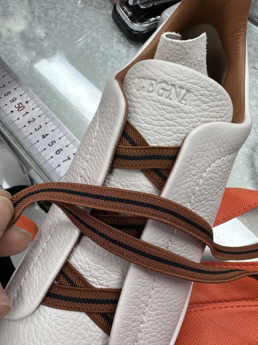 제냐 트리플 스티치 TM 스니커즈 화이트 브라운 남성용 레플리카 미러급 SA급 S급 고퀄리티 최상급 하이엔드 신발 [남성] 15