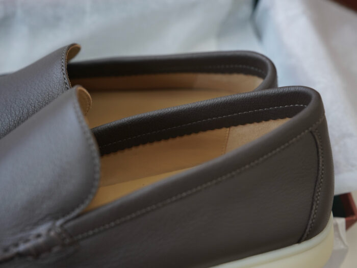 로로피아나 썸머 워크 레더 다크 브라운 로퍼 남성용 레플리카 미러급 SA급 S급 고퀄리티 최상급 하이엔드 신발 [남성] 9