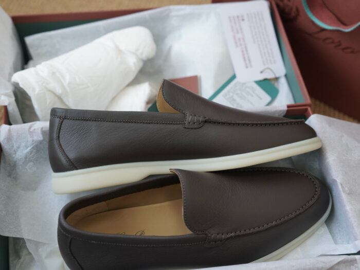 로로피아나 썸머 워크 레더 다크 브라운 로퍼 남성용 레플리카 미러급 SA급 S급 고퀄리티 최상급 하이엔드 신발 [남성] 4