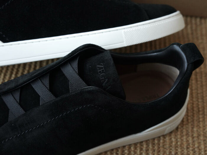 제냐 트리플 스티치 TM 스니커즈 흑백 스웨이드 남성용 레플리카 미러급 SA급 S급 고퀄리티 최상급 하이엔드 신발 [남성] 7