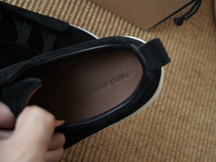 제냐 트리플 스티치 TM 스니커즈 흑백 스웨이드 남성용 레플리카 미러급 SA급 S급 고퀄리티 최상급 하이엔드 신발 [남성] 11