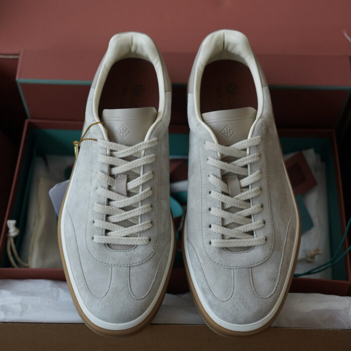 로로피아나 테니스 위크 스니커즈 스웨이드 라이트 그레이 남성용 레플리카 미러급 SA급 S급 고퀄리티 최상급 하이엔드 신발 [남성] 15