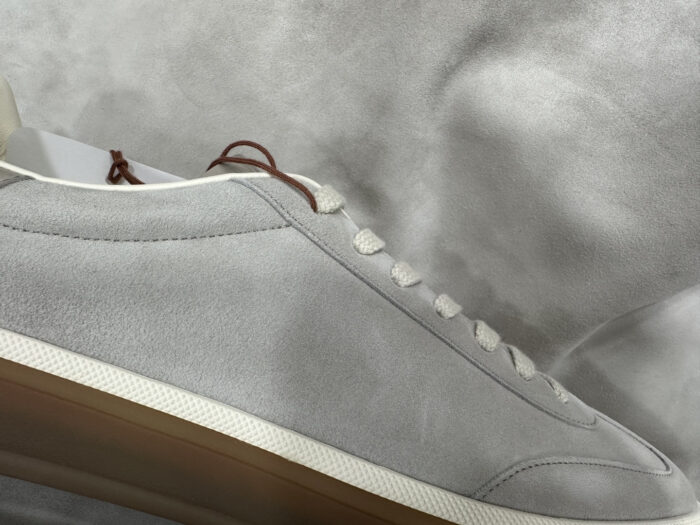 로로피아나 테니스 위크 스니커즈 스웨이드 라이트 그레이 남성용 레플리카 미러급 SA급 S급 고퀄리티 최상급 하이엔드 신발 [남성] 12