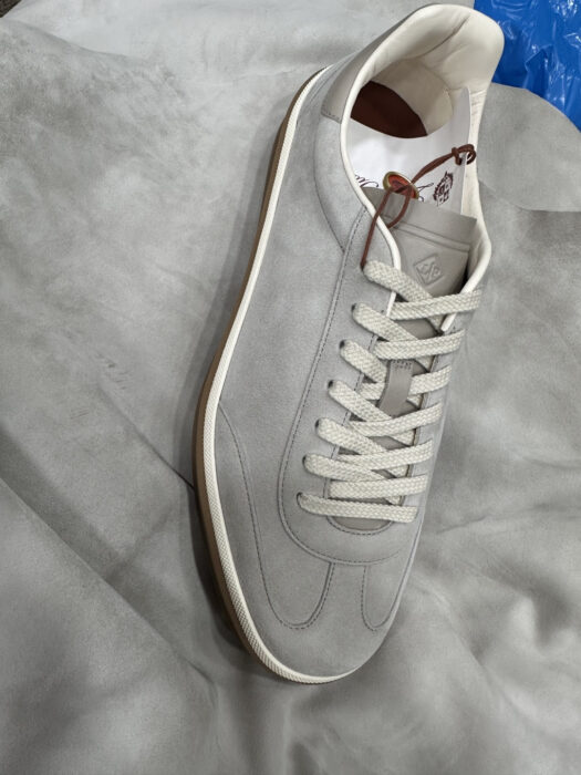 로로피아나 테니스 위크 스니커즈 스웨이드 라이트 그레이 남성용 레플리카 미러급 SA급 S급 고퀄리티 최상급 하이엔드 신발 [남성] 10