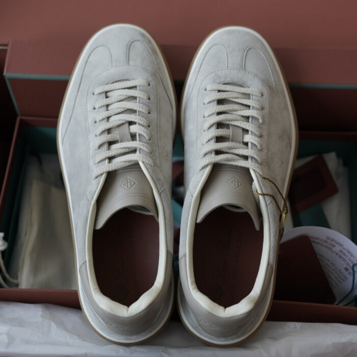 로로피아나 테니스 위크 스니커즈 스웨이드 라이트 그레이 남성용 레플리카 미러급 SA급 S급 고퀄리티 최상급 하이엔드 신발 [남성] 16