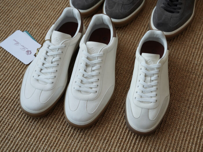 로로피아나 테니스 위크 스니커즈 화이트 레더 남성용 레플리카 미러급 SA급 S급 고퀄리티 최상급 하이엔드 신발 [남성]