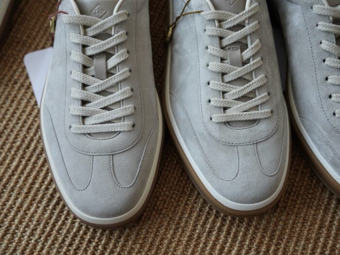 로로피아나 테니스 위크 스니커즈 스웨이드 라이트 그레이 남성용 레플리카 미러급 SA급 S급 고퀄리티 최상급 하이엔드 신발 [남성] 4