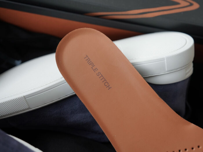 제냐 트리플 스티치 TM 스니커즈 네이비 블루 스웨이드 남성용 레플리카 미러급 SA급 S급 고퀄리티 최상급 하이엔드 신발 [남성] 13