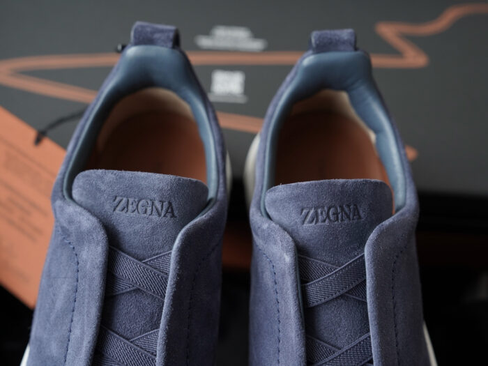 제냐 트리플 스티치 TM 스니커즈 네이비 블루 스웨이드 남성용 레플리카 미러급 SA급 S급 고퀄리티 최상급 하이엔드 신발 [남성] 6