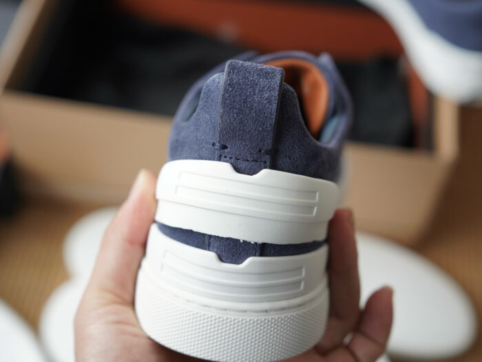 제냐 트리플 스티치 TM 스니커즈 네이비 블루 스웨이드 남성용 레플리카 미러급 SA급 S급 고퀄리티 최상급 하이엔드 신발 [남성] 5