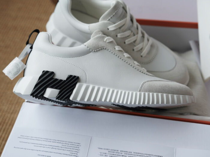 에르메스 바운싱 스니커즈 화이트 블랙 H 남성용 레플리카 미러급 SA급 S급 고퀄리티 최상급 하이엔드 신발 [남성] 4