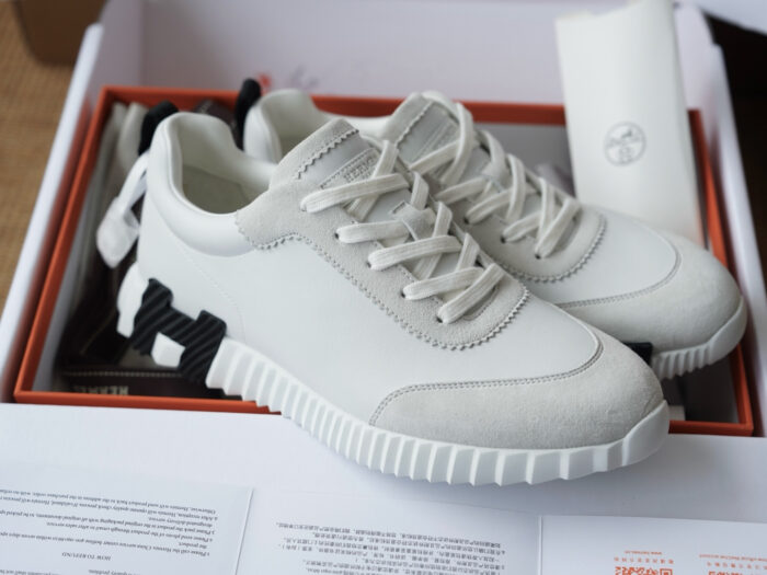 에르메스 바운싱 스니커즈 화이트 블랙 H 남성용 레플리카 미러급 SA급 S급 고퀄리티 최상급 하이엔드 신발 [남성] 3