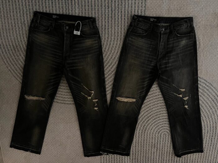 셀린느 90'S 진 셀비지 데님 문라이트 디스트로이 워시 Wesley 청바지 블랙 레플리카 미러급 SA급 S급 고퀄리티 하이엔드 최상급 의류 [남성여성공용] 3