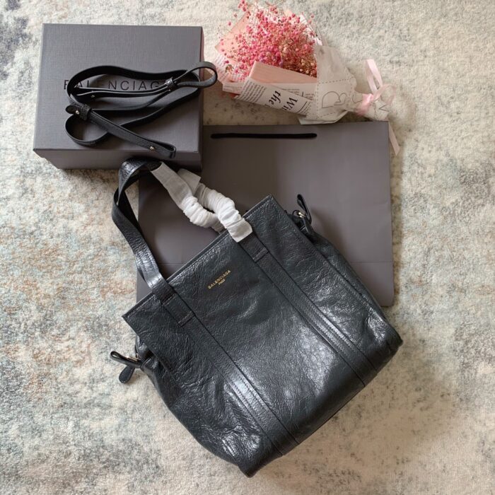 발렌시아가 양가죽 Bazar 숄더 토트 백 블랙 레플리카 미러급 SA급 S급 고퀄리티 최상급 하이엔드 가방 [남성여성공용] 5