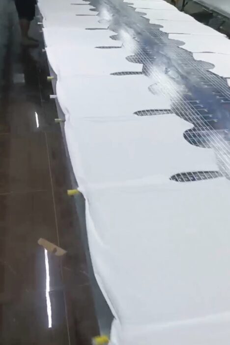 프라다 로고 프린트 크루넥 반팔티 화이트 레플리카 미러급 SA급 S급 고퀄리티 하이엔드 최상급 의류 [남성여성공용] 3