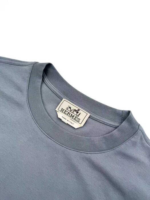 에르메스 파리스 아플리케 가죽 반팔티 남회색 레플리카 미러급 SA급 S급 고퀄리티 하이엔드 최상급 의류 [남성여성공용] 5