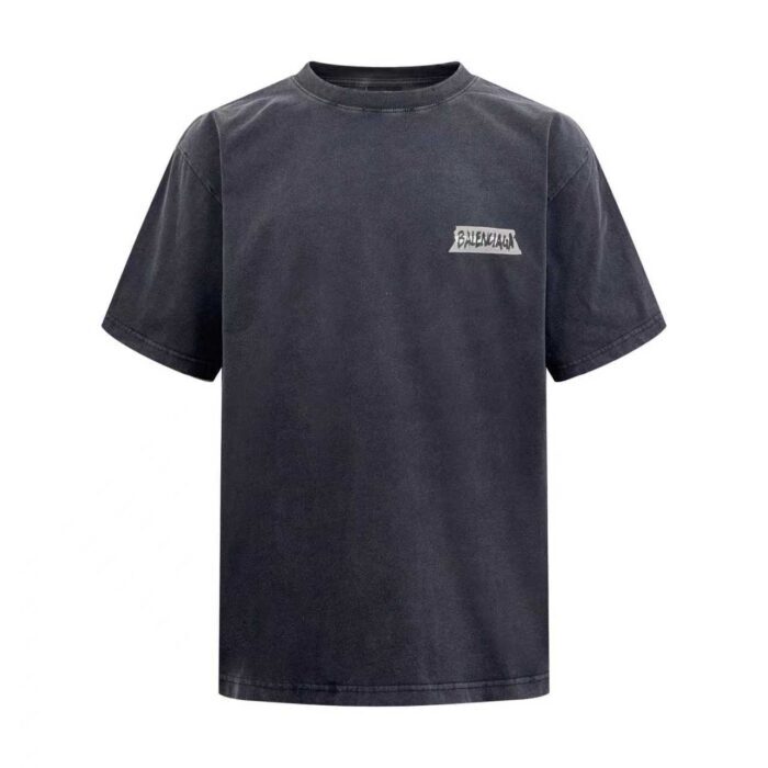 발렌시아가 마스킹 테이프 티셔츠 미디움 핏 페이디드 블랙 반팔티 레플리카 미러급 SA급 S급 고퀄리티 하이엔드 최상급 의류 [남성여성공용] 3