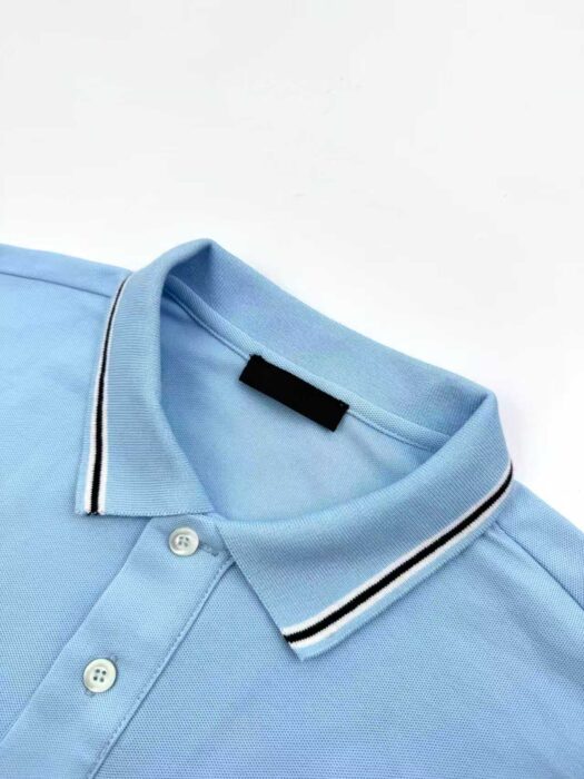 프라다 자수 폴로티 카라티 반팔티 스카이 블루 레플리카 미러급 SA급 S급 고퀄리티 하이엔드 최상급 의류 [남성여성공용] 5