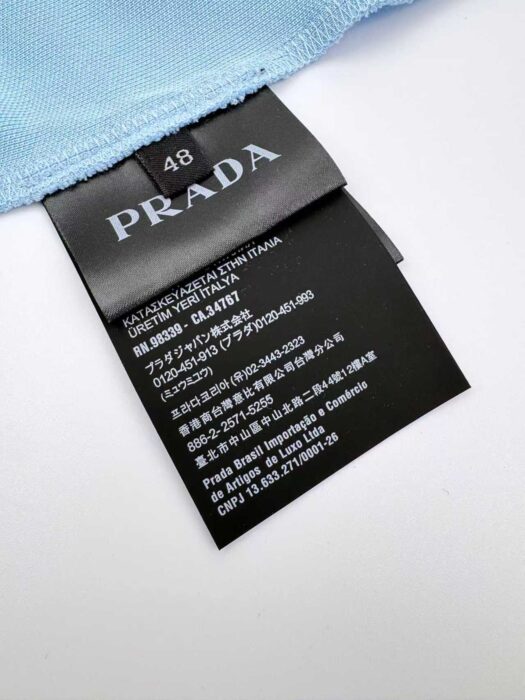 프라다 자수 폴로티 카라티 반팔티 스카이 블루 레플리카 미러급 SA급 S급 고퀄리티 하이엔드 최상급 의류 [남성여성공용] 11