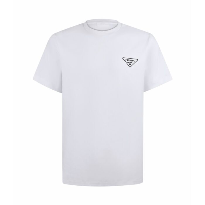 프라다 삼각 로고 프린트 크루넥 반팔티 화이트 레플리카 미러급 SA급 S급 고퀄리티 하이엔드 최상급 의류 [남성여성공용] 16