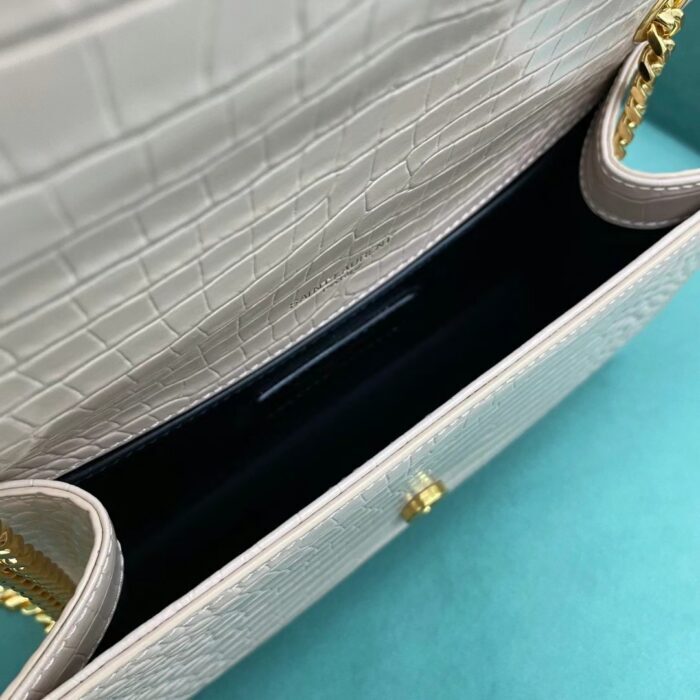 생로랑 엠보싱 크로커다일 가죽 KATE 스몰 태슬 백 골드 474366 연핑크 레플리카 미러급 SA급 S급 고퀄리티 최상급 하이엔드 가방 [여성] 3