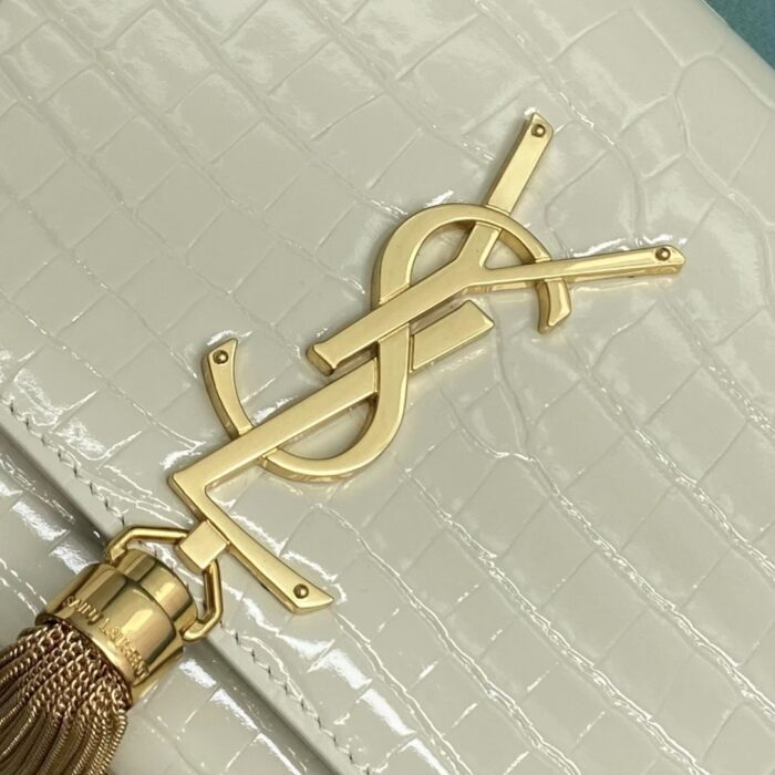 생로랑 엠보싱 크로커다일 가죽 KATE 스몰 태슬 백 골드 474366 하얀색 레플리카 미러급 SA급 S급 고퀄리티 최상급 하이엔드 가방 [여성] 8
