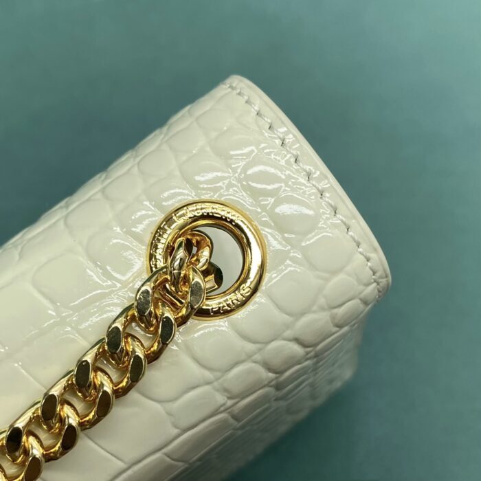 생로랑 엠보싱 크로커다일 가죽 KATE 스몰 태슬 백 골드 474366 하얀색 레플리카 미러급 SA급 S급 고퀄리티 최상급 하이엔드 가방 [여성] 6