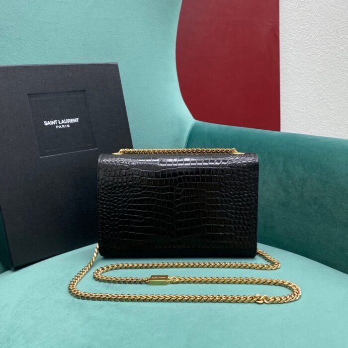 생로랑 엠보싱 크로커다일 가죽 KATE 스몰 태슬 백 골드 474366 블랙 레플리카 미러급 SA급 S급 고퀄리티 최상급 하이엔드 가방 [여성] 2