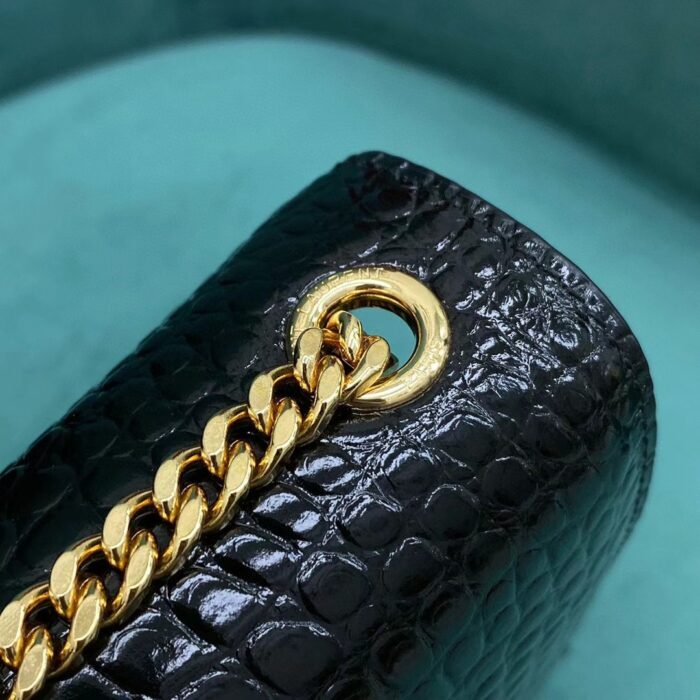 생로랑 엠보싱 크로커다일 가죽 KATE 미디엄 태슬 백 골드 354119 블랙 레플리카 미러급 SA급 S급 고퀄리티 최상급 하이엔드 가방 [여성] 8