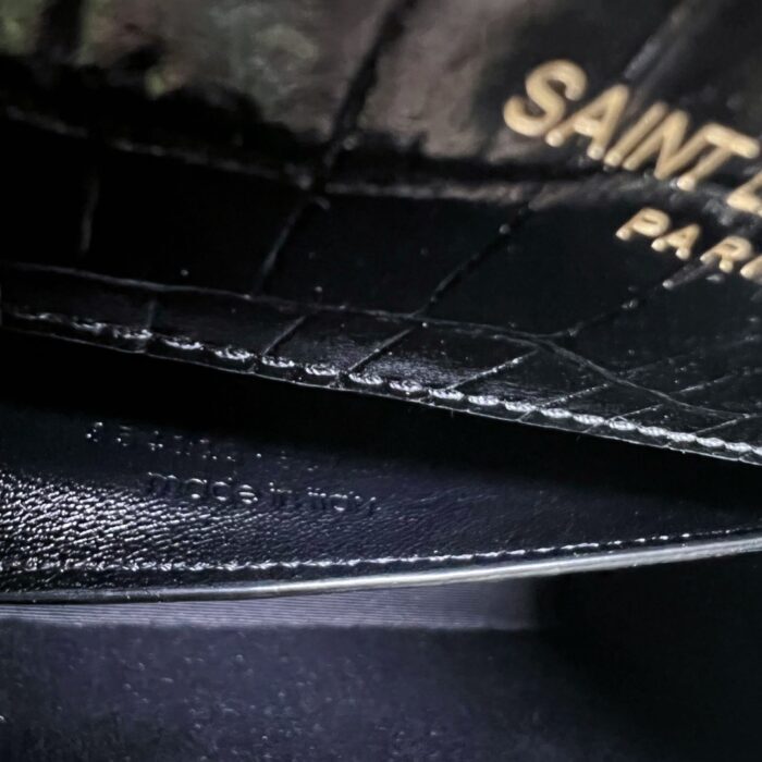 생로랑 엠보싱 크로커다일 가죽 KATE 미디엄 태슬 백 골드 354119 블랙 레플리카 미러급 SA급 S급 고퀄리티 최상급 하이엔드 가방 [여성] 10