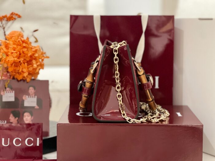 구찌 다이애나 미니 GG 크리스탈 토트백 레드 707449 레플리카 미러급 SA급 S급 고퀄리티 최상급 하이엔드 가방 [여성] 5