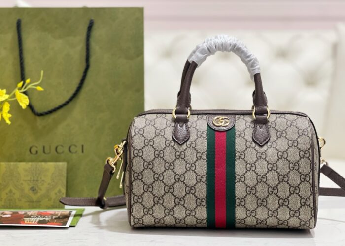 구찌 오피디아 GG 스몰 탑 핸들 백 베이지 에보니 캔버스 772061 레플리카 미러급 SA급 S급 고퀄리티 최상급 하이엔드 가방 [여성]