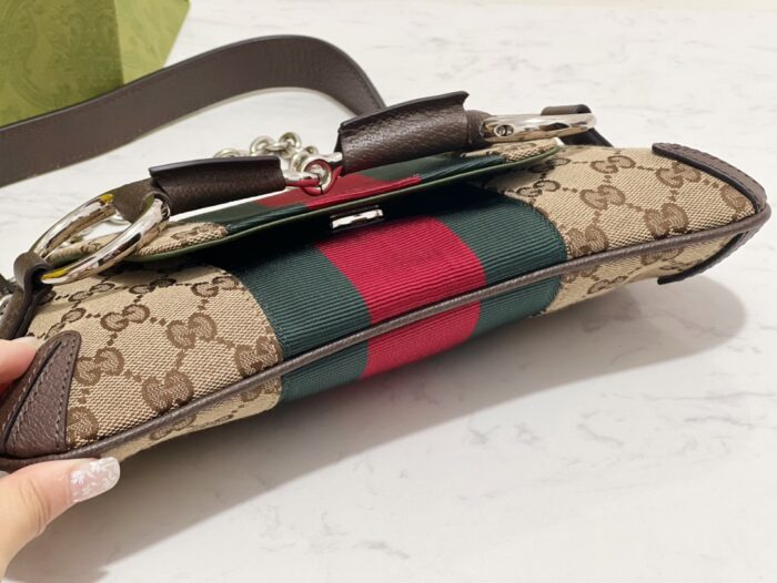 구찌 홀스빗 체인 스몰 숄더백 베이지 에보니 GG 캔버스 764339 레플리카 미러급 SA급 S급 고퀄리티 최상급 하이엔드 가방 [여성] 8