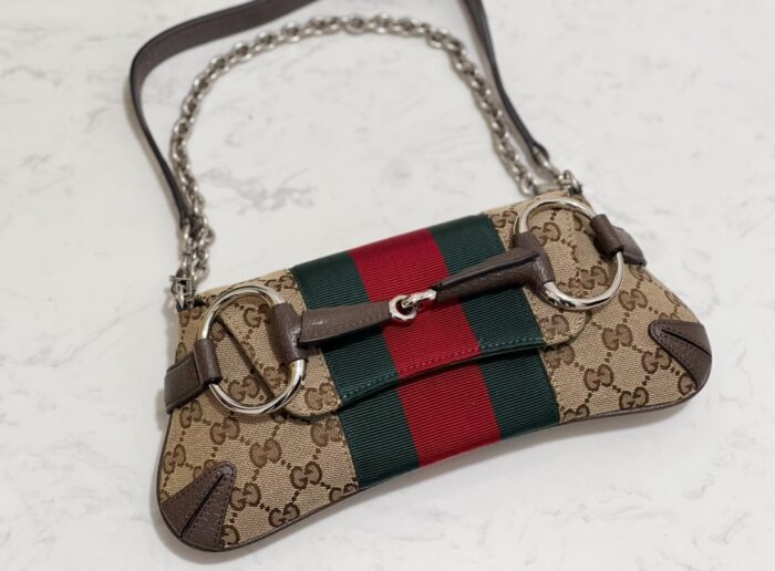 구찌 홀스빗 체인 스몰 숄더백 베이지 에보니 GG 캔버스 764339 레플리카 미러급 SA급 S급 고퀄리티 최상급 하이엔드 가방 [여성] 7