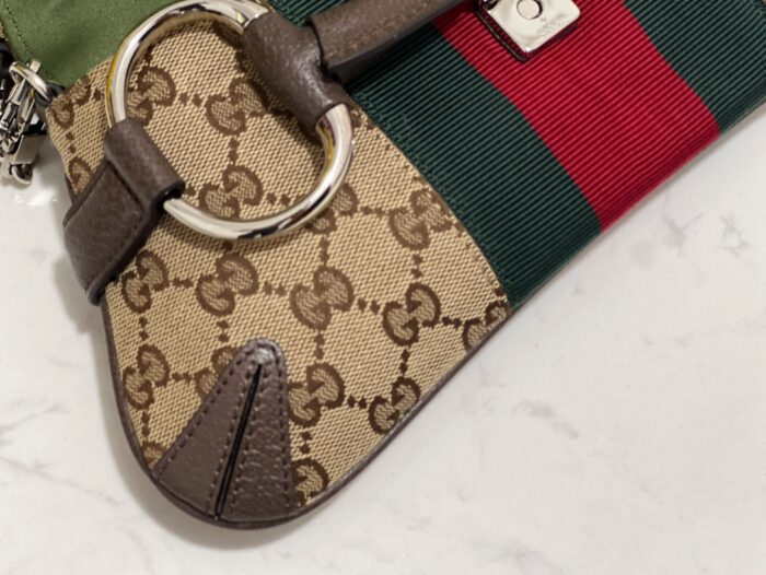 구찌 홀스빗 체인 스몰 숄더백 베이지 에보니 GG 캔버스 764339 레플리카 미러급 SA급 S급 고퀄리티 최상급 하이엔드 가방 [여성] 9