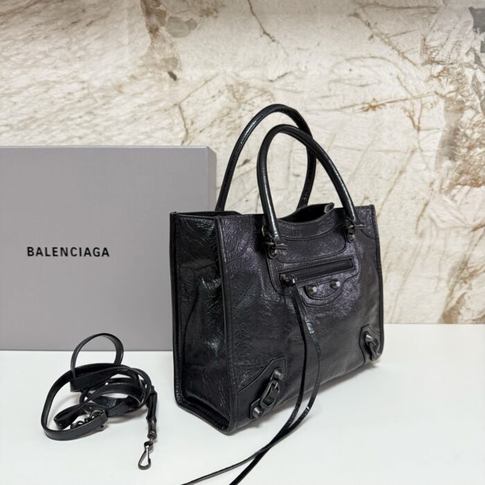 발렌시아가 르 시티 스몰 토트백 블랙 레플리카 미러급 SA급 S급 고퀄리티 최상급 하이엔드 가방 [여성] 4