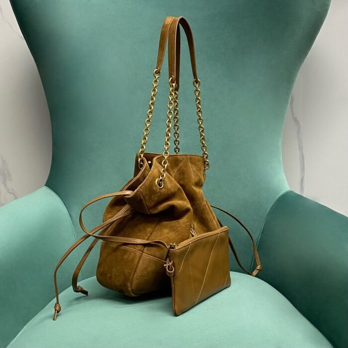 생로랑 스웨이드 소재 JAMIE 스몰 쇼퍼 833948 브라운 레플리카 미러급 SA급 S급 고퀄리티 최상급 하이엔드 가방 [여성] 4