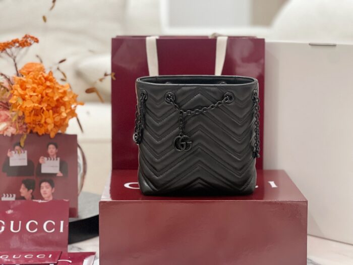 구찌 GG 마몽 나노 버킷백 856404 블랙 레플리카 미러급 SA급 S급 고퀄리티 최상급 하이엔드 가방 [여성]