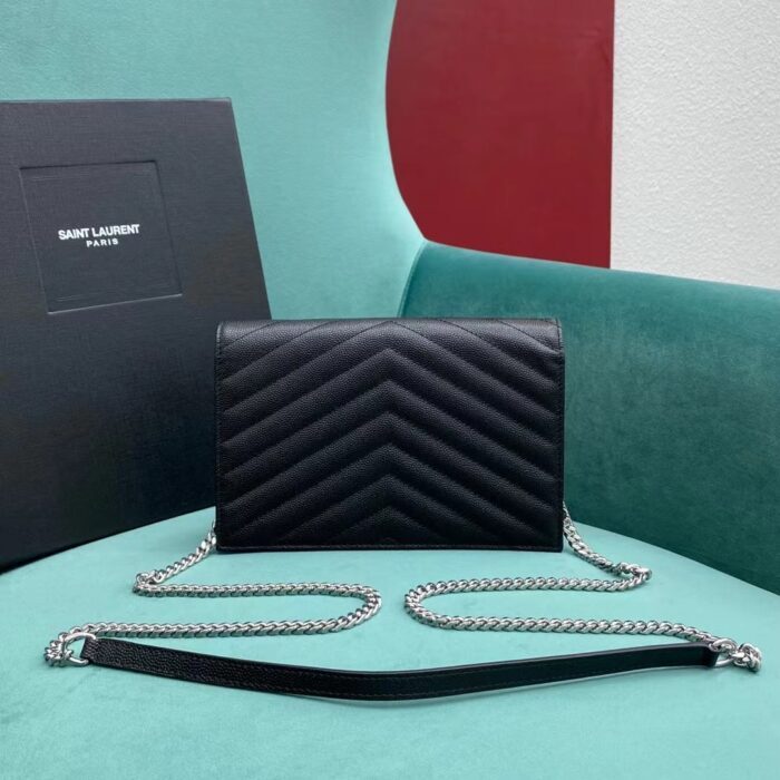 생로랑 마틀라세 모노그램 체인 숄더백 지갑 393953 스몰 블랙 실버 레플리카 미러급 SA급 S급 고퀄리티 최상급 하이엔드 가방 [여성] 2
