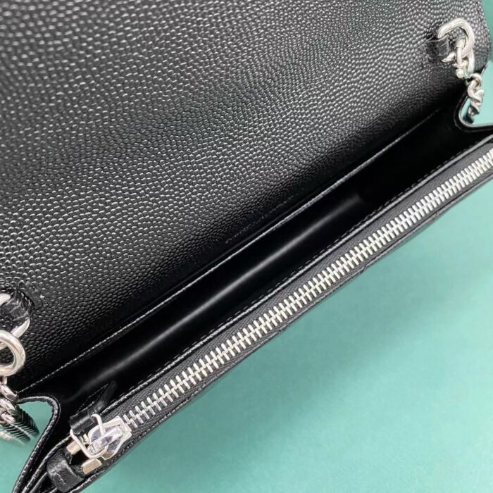 생로랑 마틀라세 모노그램 체인 숄더백 지갑 393953 스몰 블랙 실버 레플리카 미러급 SA급 S급 고퀄리티 최상급 하이엔드 가방 [여성] 3