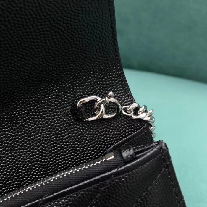 생로랑 마틀라세 모노그램 체인 숄더백 지갑 393953 스몰 블랙 실버 레플리카 미러급 SA급 S급 고퀄리티 최상급 하이엔드 가방 [여성] 10